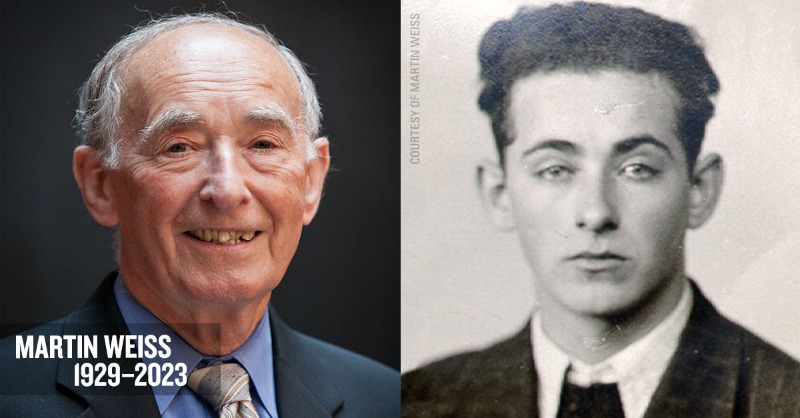 HolocaustMuseum's tweet photo. “If you are a Holocaust survivor, like me, you may have been born many times and died many times.”

Marty Weiss survived Auschwitz and several concentration camps as a teenager. Though he had seen the worst of humanity, volunteering at our Museum made him hopeful for the future.