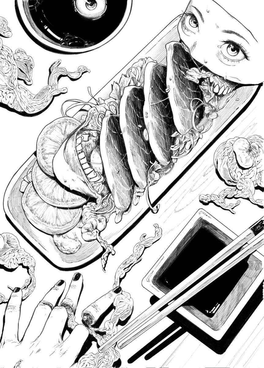 mako_vice's tweet photo. SASHIMI manga cover update

All SASHIMI manga pages are sketched out! Now it's time for inking!!

#manga #mangaka #comic #horrorart #darkart #SASHIMI https://t.co/mkutvGRKJD