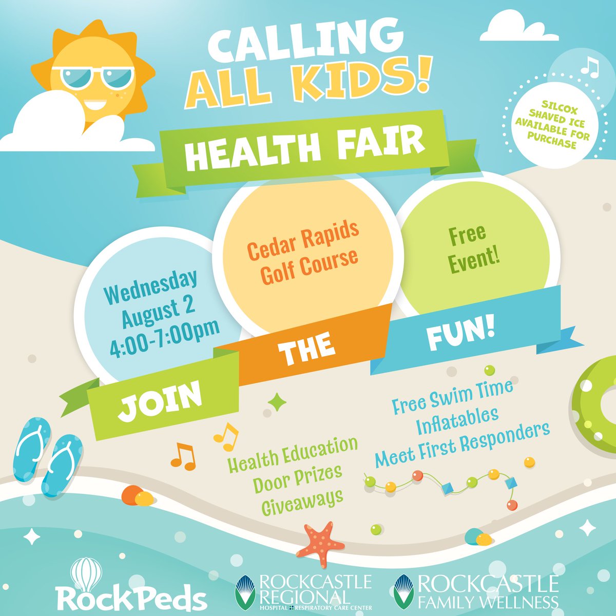 RockRegional's tweet photo. Join us for our Annual Kids Health &amp; Safety Fair on Aug. 2 at Cedar Rapids! https://t.co/Ys40W4iJdV