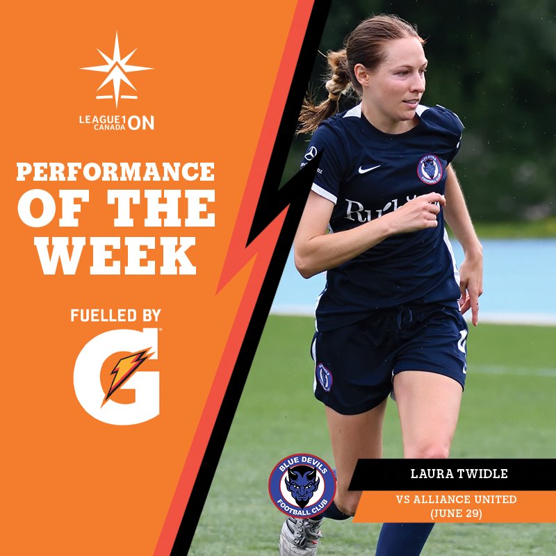 Soccer stalwart. ⚽️

Congratulations to Laura Twidle on being the latest winner of the #L1O <a href="/Gatorade/">Gatorade</a> 𝗣𝗲𝗿𝗳𝗼𝗿𝗺𝗮𝗻𝗰𝗲 𝗼𝗳 𝘁𝗵𝗲 𝗪𝗲𝗲𝗸 Fuelled by G. 

#EveryPointMatters