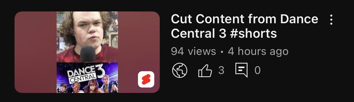 JimmyRWD's tweet photo. Check out my new YouTube Short about cut content from #DanceCentral3! https://t.co/PIIIpld1Cq