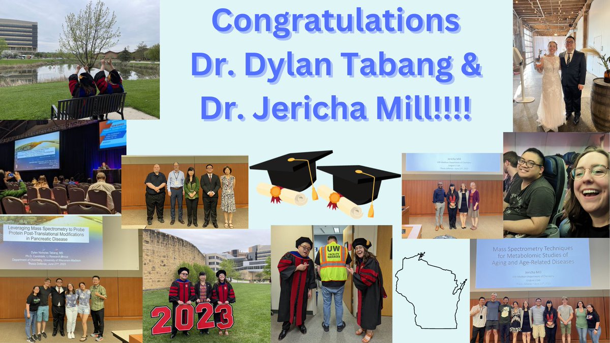 Lingjun Li Research Group (@liresearch) on Twitter photo Congratulations Dr. <a href="/DylanTabang/">Dylan Tabang</a> and Dr. <a href="/JerichaMill/">Jericha Mill</a> , number 64 and 65 to graduate the Li Lab!!!!!!! Congratulations Dr. <a href="/DylanTabang/">Dylan Tabang</a> and Dr. <a href="/JerichaMill/">Jericha Mill</a> , number 64 and 65 to graduate the Li Lab!!!!!!!