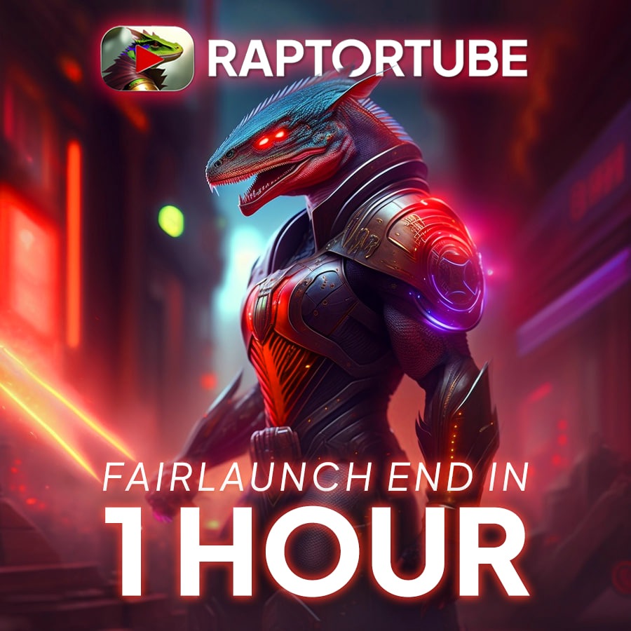 xpepe_erc20's tweet photo. The RaptorTUBE fairlaunch will end in 1 hour and we have already raised 24.7 ETH with the numbers continuing to grow ☄️

https://t.co/qC78Y6pz5i

#RaptorTUBE https://t.co/IZhKWKIZVj