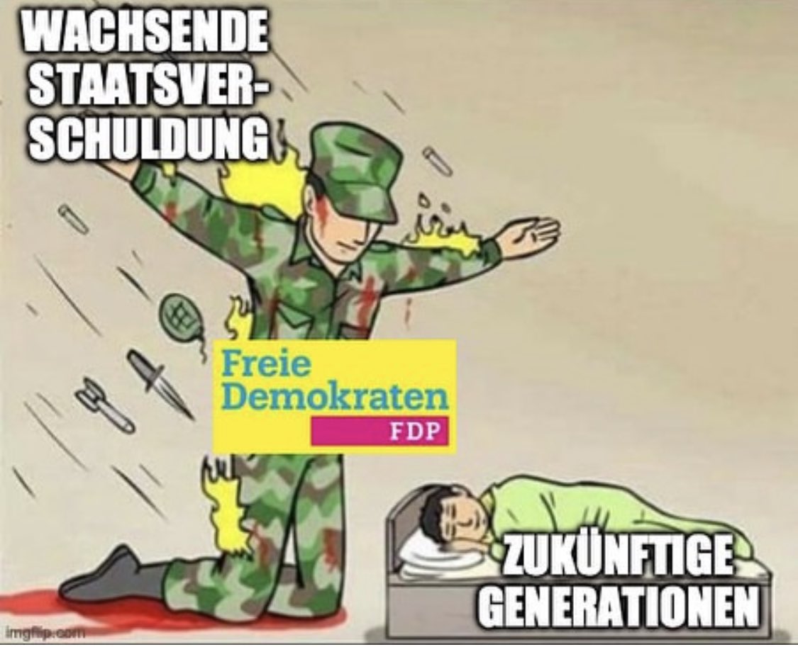 PhilHackemann's tweet photo. Gesehen bei ⁦@DFoest⁩ 😏 #FDP #Schuldenbremse #Bundeshaushalt https://t.co/bCHvaWpThK