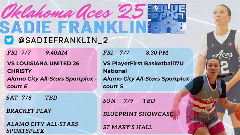 Schedules out for She’s Ballin in San Antonio this weekend!! Let’s go have some fun! <a href="/CoachIsaiah_32/">mister</a> @OklahomaAcesGBB <a href="/ShesBallin/">ShesBallin</a>
