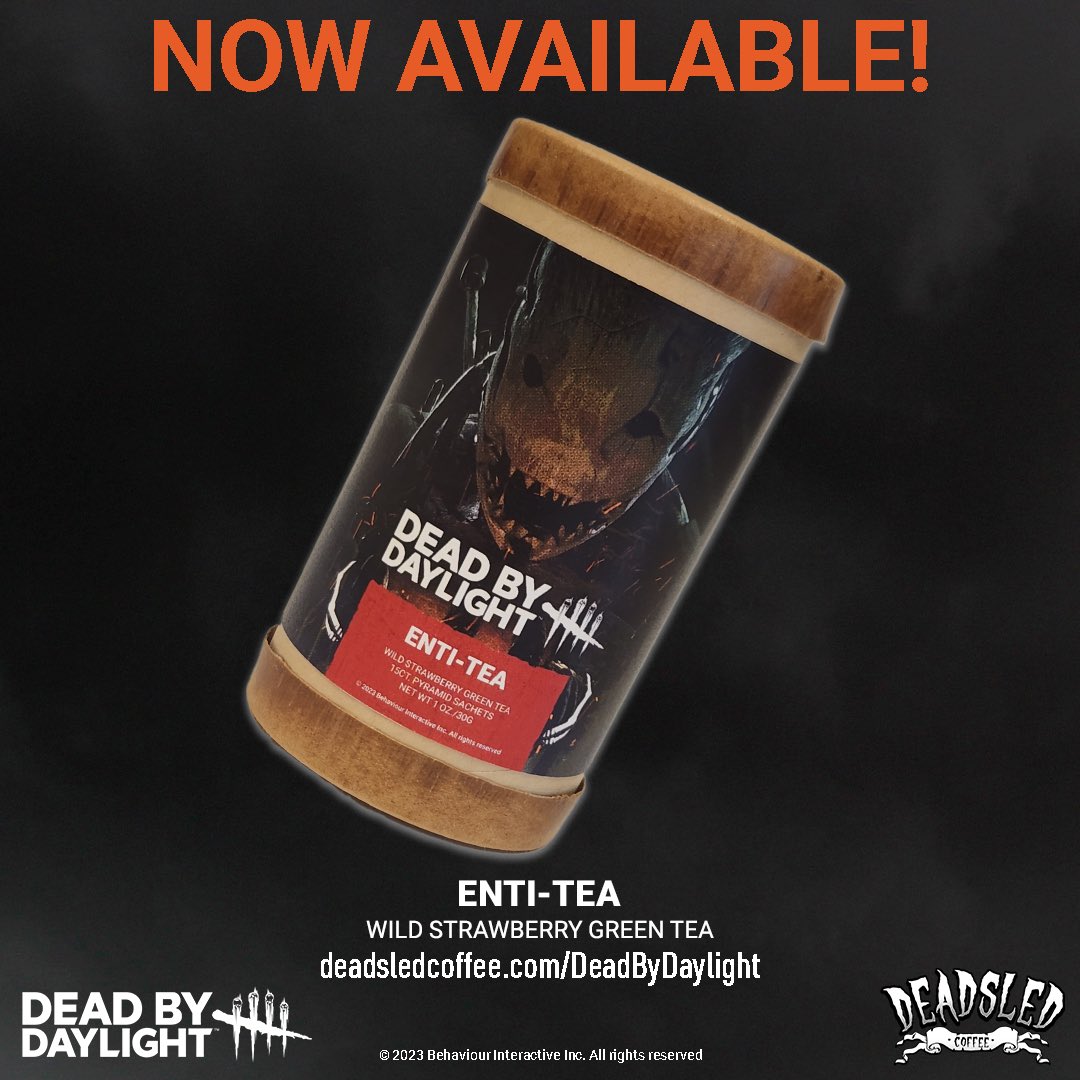 DeadSledCoffee's tweet photo. ￼￼☕️🔪Time to fuel up for your next deadly pursuit! The Officially Licensed @DeadbyDaylight Trial Grounds coffee &amp; ENTI-TEA are here! ￼￼ Sip on the intense flavors while plotting your survival or hunting strategies. ￼￼￼ #DeadbyDaylight 

Shop: https://t.co/WUBA1bGLG4 https://t.co/Jo6HDoU9NQ