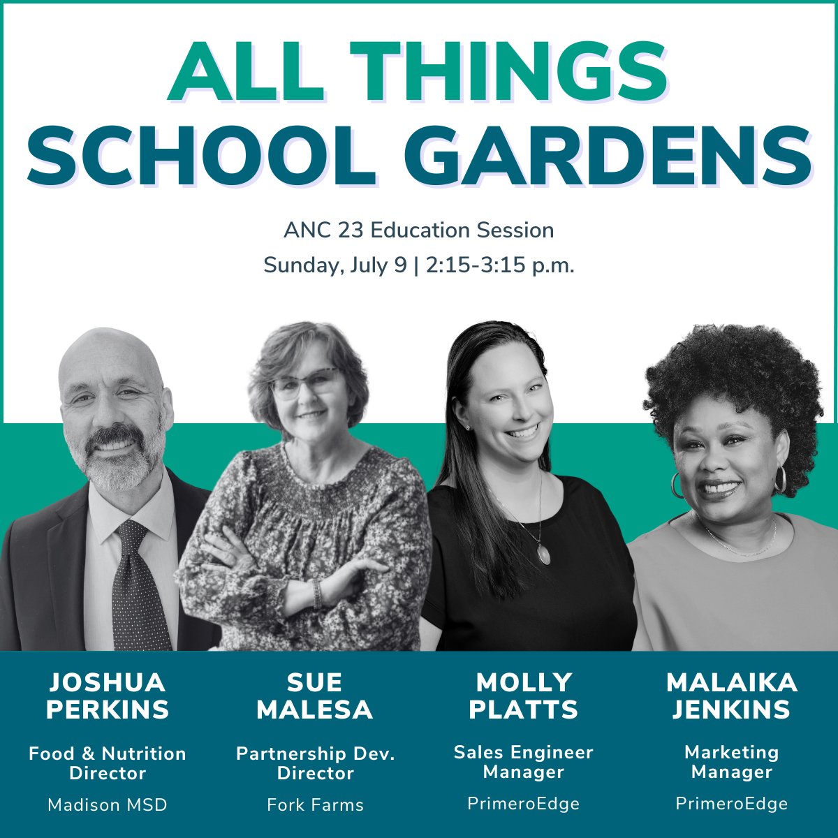 primeroedge's tweet photo. Explore the vital role of school gardens in transforming education and nourishing young minds! 🌱 Join us at our #ANC23 Education Session "All Things School Gardens" on July 9 from 2:15-3:15 p.m. at Four Seasons 4! 🌿
#SchoolGardens #Education #SchoolNutrition #PrimeroEdge https://t.co/ujoOZMxFhd