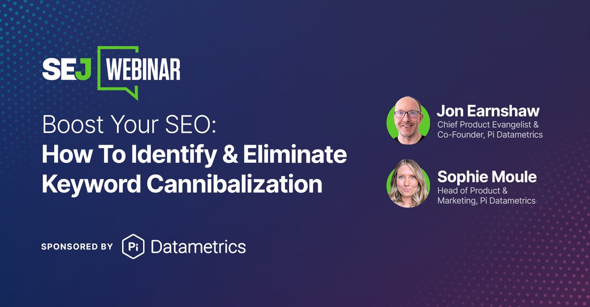 marketmindshift's tweet image. Learn how to tackle content cannibalization and boost performance in this insightful webinar. Discover expert strategies for resolving conflicts and optimizing your website&apos;s content. Tune in: ow.ly/21TE50OUXbL  #ContentCannibalization #WebinarSuccess