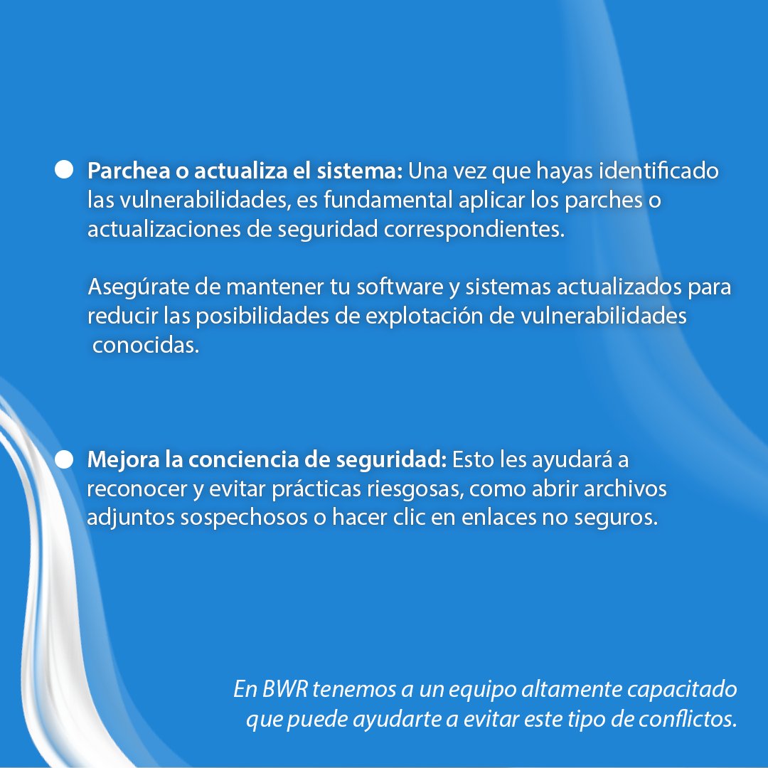 BWR_MX's tweet photo. ¿Sospechas de amenazas en los sistemas de tu empresa?  ¡Podemos ayudarte! 🦾 Recuerda que la seguridad cibernética es un proceso continuo
 #Tecnología #Soluciones #transformaciondigital #seguridad #seguridadcibernética https://t.co/2DwhS3MZMy