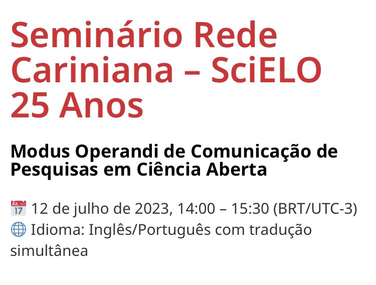 apredig's tweet photo. Invitación @RedeSciELO  Inscripciones: https://t.co/o7hIdkTNtb #PreservaciónDigital #DigiPres @Rede_Cariniana https://t.co/2pw3AHmfoY