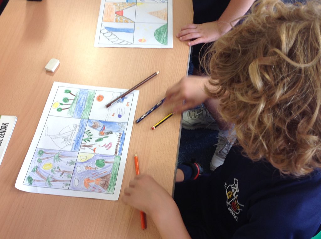 Class6JP's tweet photo. This week we have been delving into our new curriculum theme 'We are Eco-Warriors' (the inspiration for our Y2 play!). We read a beautiful book called 'Dear Earth...' about a little girl who wanted to thank earth for all the wonders in it. We then drew our magical journeys... https://t.co/xAMOE4WcGL