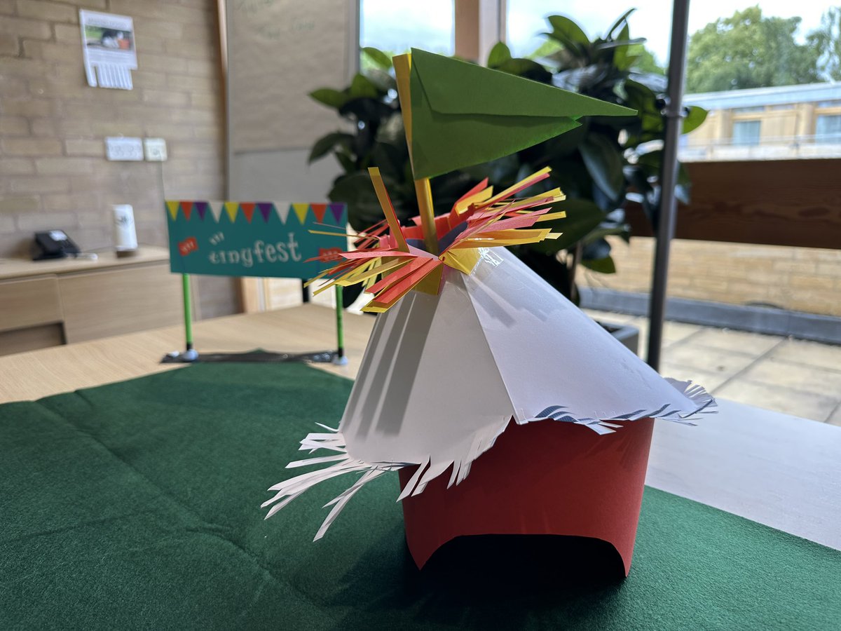 MCLotts's tweet photo. I made a structure for tinyfest &amp; I’m not sure what it’s for, yet… #playlearn23 #goteamblue https://t.co/eNq6suWhiW