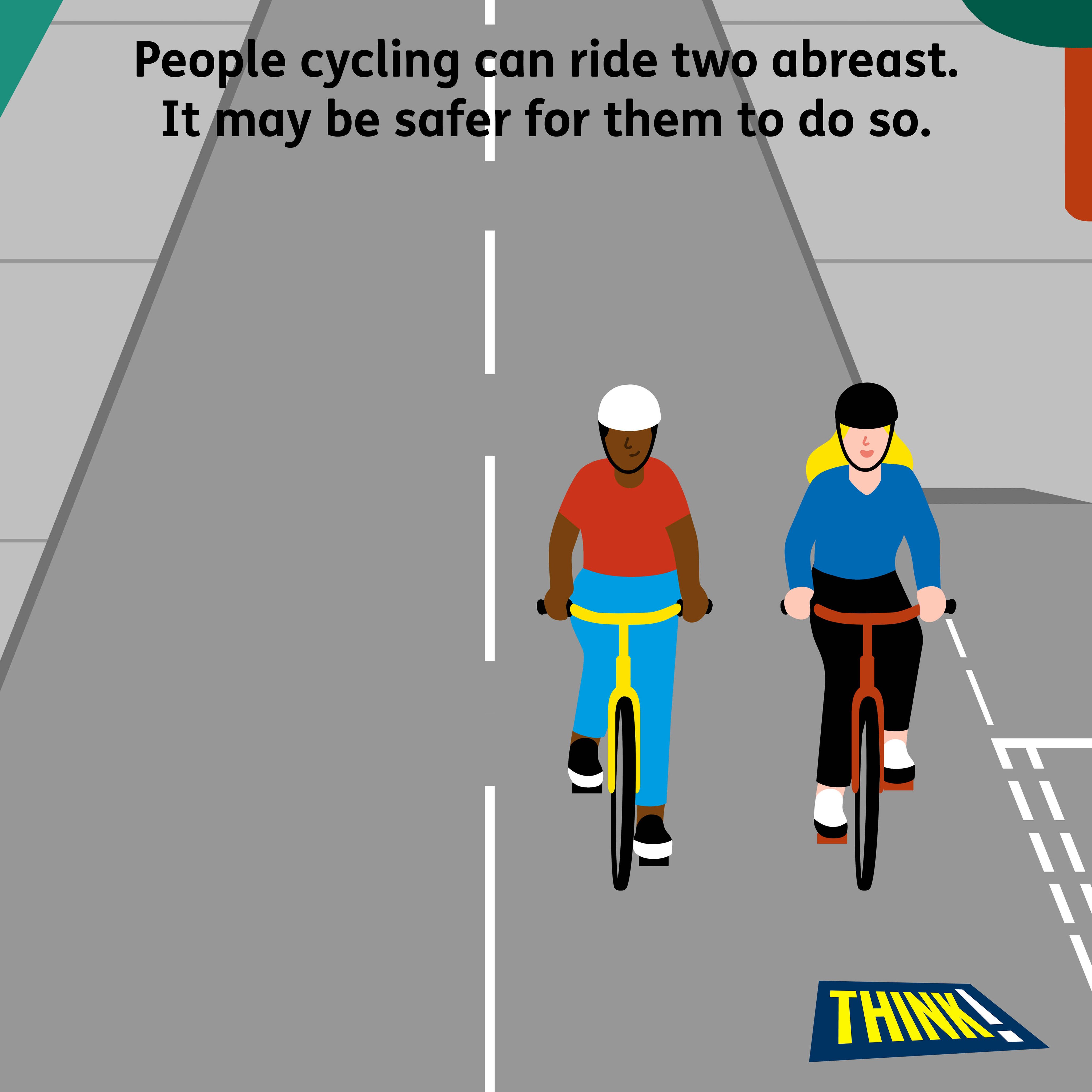 cyclists two abreast highway code