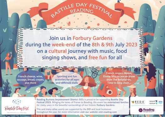 French food! French music! French dancing!
In short, an event to tickle your French fancy!
That's what you can expect this weekend when <a href="/bastille2012uk/">Bastille Day Reading</a> returns to The Forbury!
whatsonreading.com/venues/bastill…