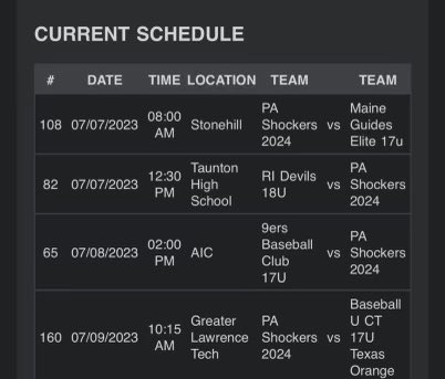 <a href="/PA_Shockers/">Shockers Baseball</a> 2024 National Schedule for the Boston Open this weekend! <a href="/TSEQuakertown/">Tri-State Elite Baseball Academy</a> <a href="/T_Wills1/">Ted Williams</a> @PBR_Uncommitted <a href="/PG_Uncommitted/">PG_Uncommitted</a> <a href="/BUncommitted/">Baseball_Uncommitted</a> #uncommitted