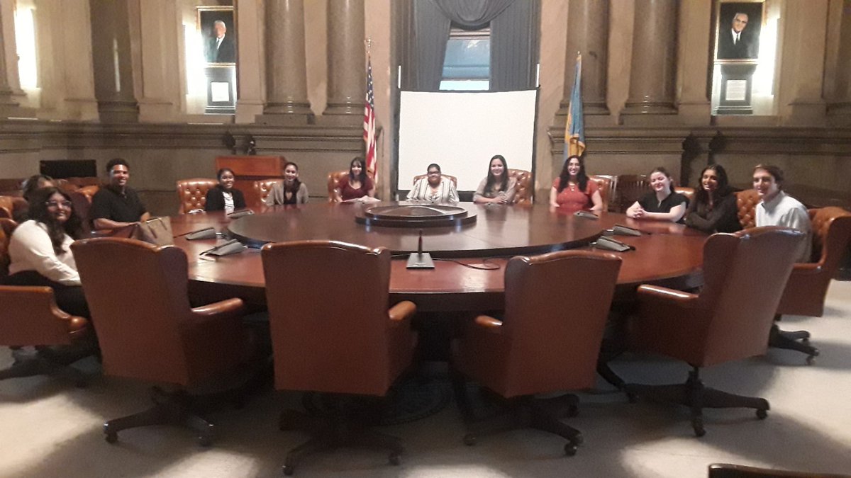 CNHP health admin students got a “day in the life of City Council staffers' experience in Phila City Councilwoman Jamie Gauthier’s office highlighting their roles, the streams of influence in the policymaking process, agenda setting and more.