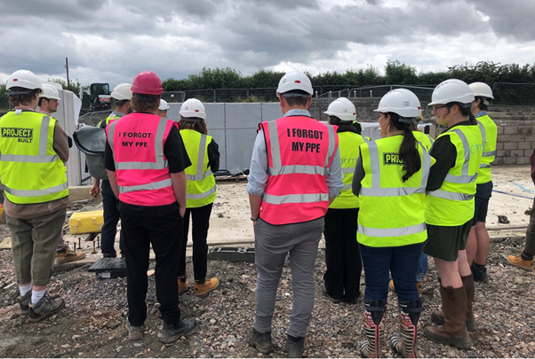 OrmeLtd's tweet image. A whole office visit to a live site today produced some interesting PPE…
#safteyfirst #beggedandborrowed #livelearning #architecture