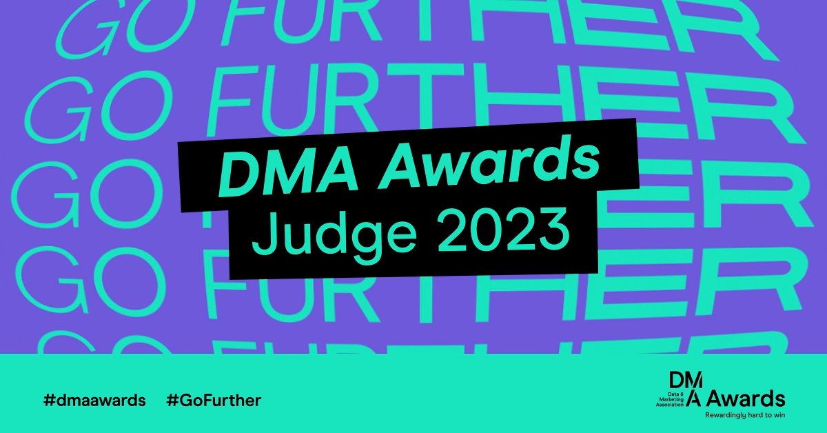 Delighted to be one of the judges at this year's DMA awards. #GoFurther #dmaawards. Got a great example of Data Storytelling? Entries are open - close on 15 September. Grab some limelight for you hard graft!