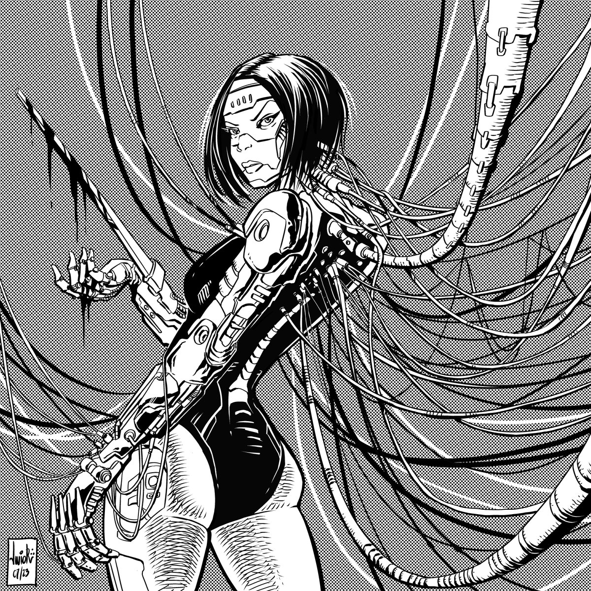 "The Pretty Things Are Going to Hell"

Color version soon/ Versão colorida em breve

#wip #cyberpunk #cyberpunkartist #metalhurlant #shadownrun #neuromancer #2000ad #metalhurlant #heavymetalmagazine #coverart #noai