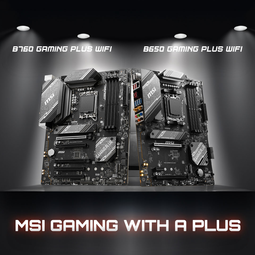 MSI UK on X: MSI GAMING SERIES MOTHERBOARDS HAVE LANDED! 🔥 Experience  gaming excellence like never before with MSI's gaming series motherboards!  Get yours from @Ebuyer now! 🔗 B760 GAMING PLUS WIFI