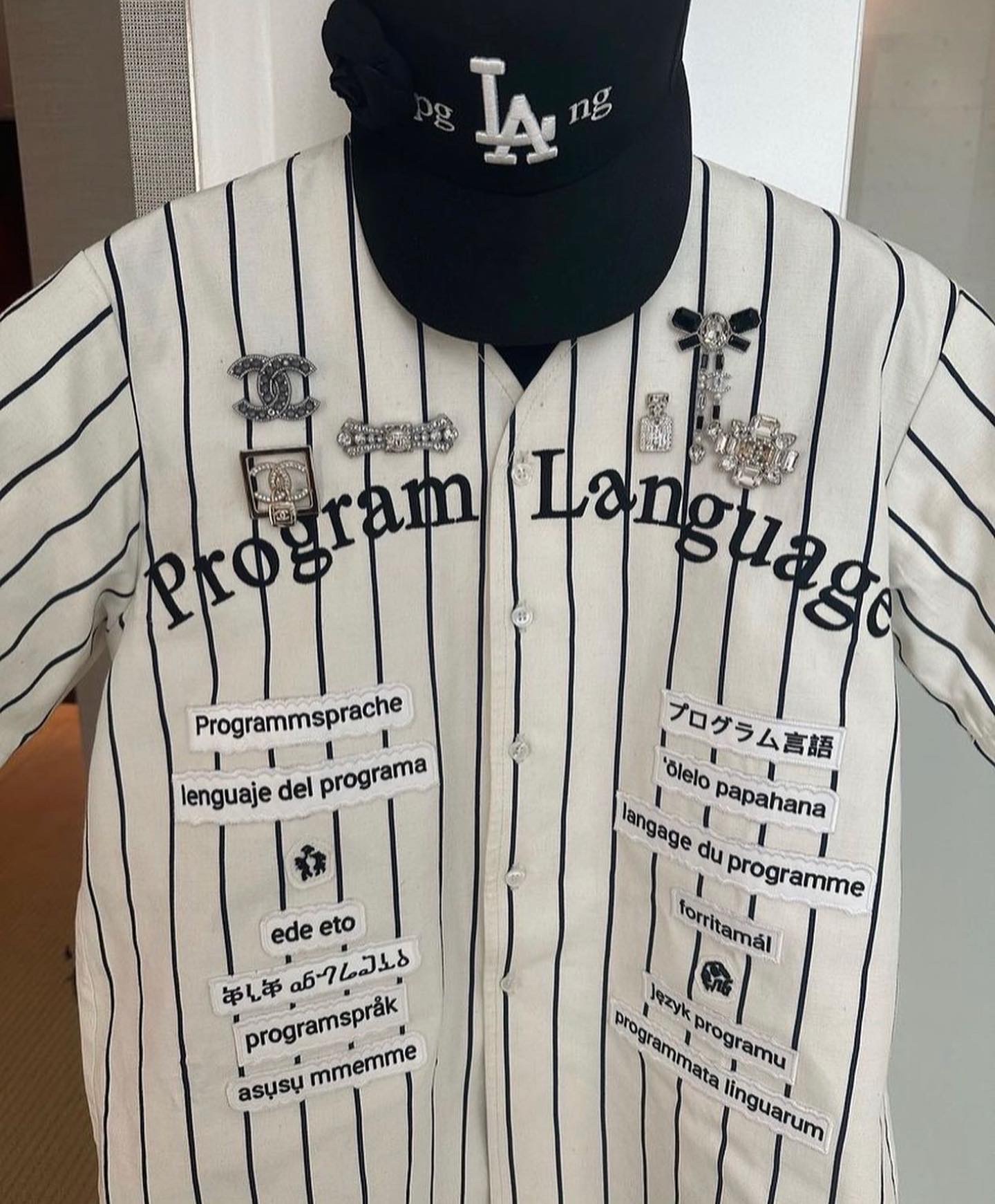 HypeNeverDies on X: PGLANG x CHANEL Baseball Jersey First Look 👀   / X