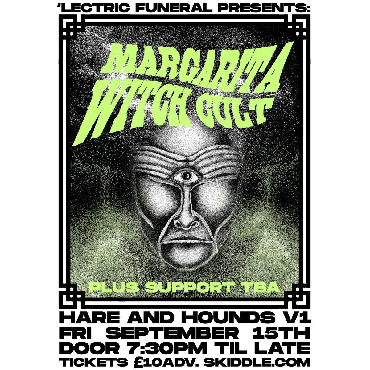 NEW SHOW: Margarita Witch Cult Hare & Hounds Fri Sept 15th Tickets on sale now! 💀🤘 skiddle.com/e/36388011