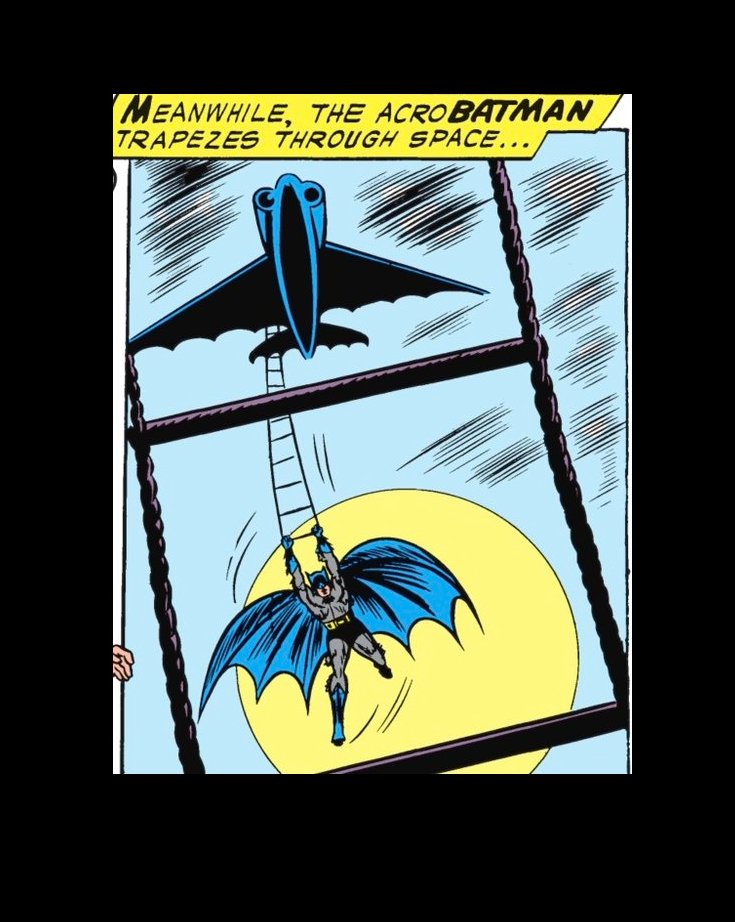 usa_bats's tweet photo. Throughout the night....π¦The #Batman π¦ - fighting crime from the #Batplane: "Meanwhile, the AcroBATMAN trapezes through space..." https://t.co/oBRAt9wIk4