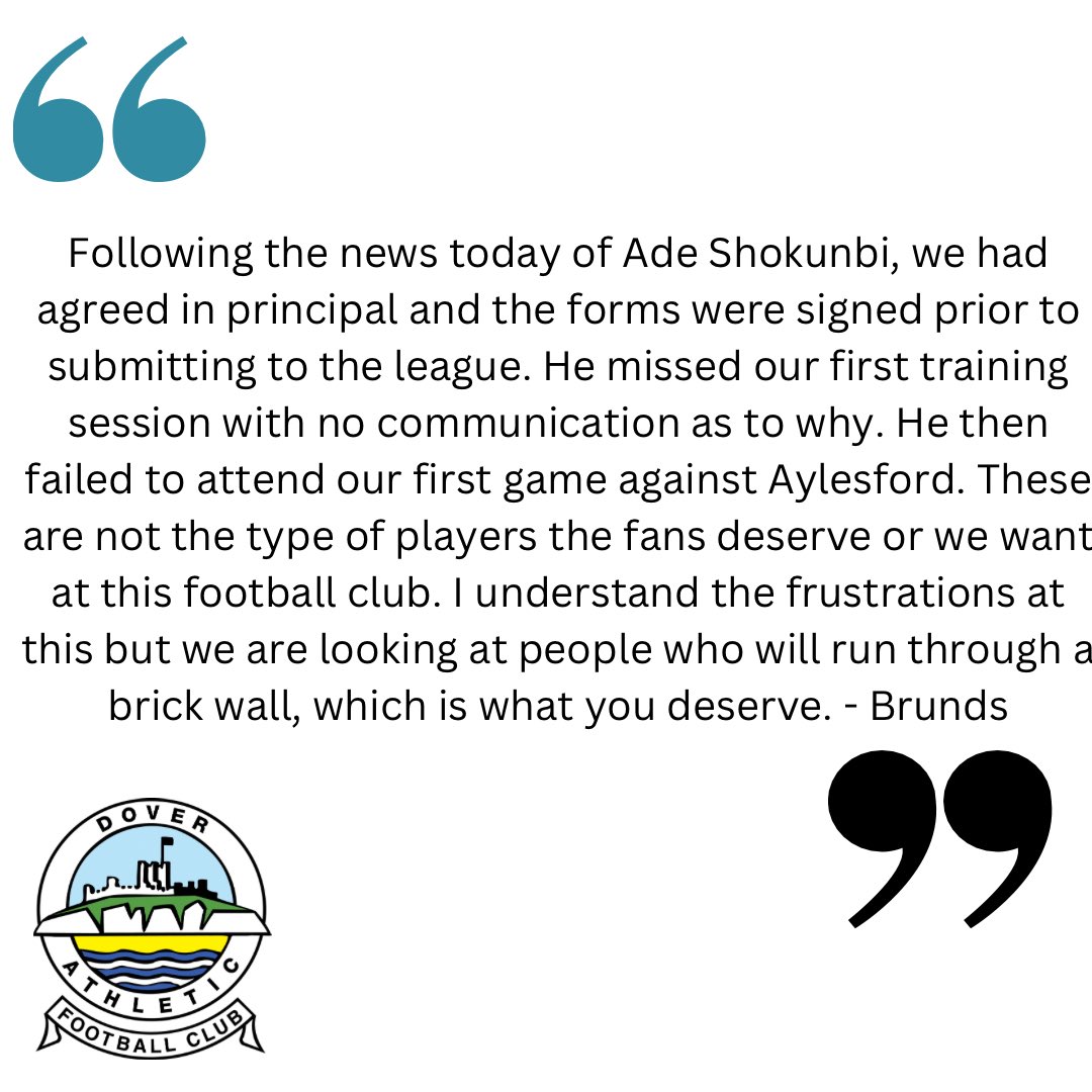 Dover Athletic FC tweet media