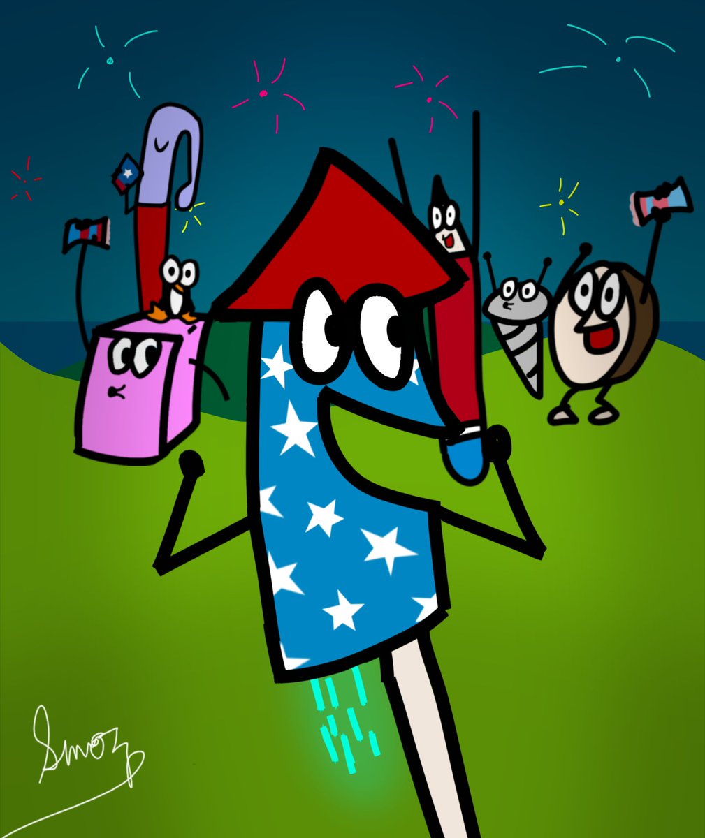 Magic__handz's tweet photo. Happy 4th o’ July! Hope y’all are havin’ a blast!

#rocket #rockets #rock #rocks #rocketlaunch #rocketscience #rocketman #rocky #rocquet #fireinthesky #fireinthehole #firecrackers #firecrackers #firing #firey #spark #sparkle #sparks #sparksy #sparkling #pieguy #rick #stationery https://t.co/NBmztAcsdT