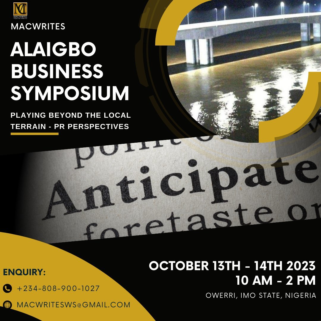 TheMacwritesCoy's tweet photo. What would take your brand beyond your community? Can you scale out of your region? We have the answer!!
#alaigbobusinesssymposium #AlaigboBusinessSymposium #akuruoulo #MacwritesABS #Igbobusinesses https://t.co/fwegjaCcWJ