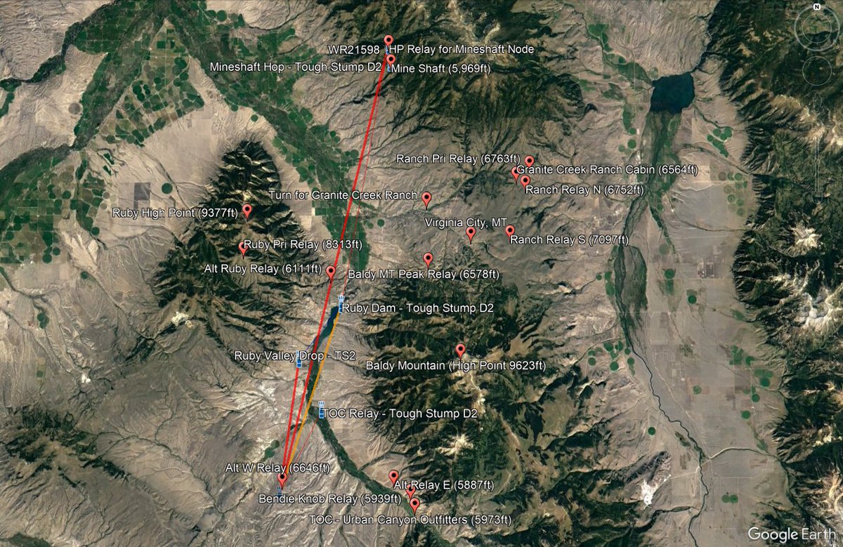 PSWaveRelay's tweet photo. Our team participated in the 4th Tough Stump Tech Rodeo and worked with Optics 1, @Mach9Robotics and PAR Gov. to provide a robust MANET with voice, PLI, live LiDAR and video feeds from inside a mine shaft, 60 KM away! The data was distributed across the globe with #CloudRelay! https://t.co/q9ljJWkIOr