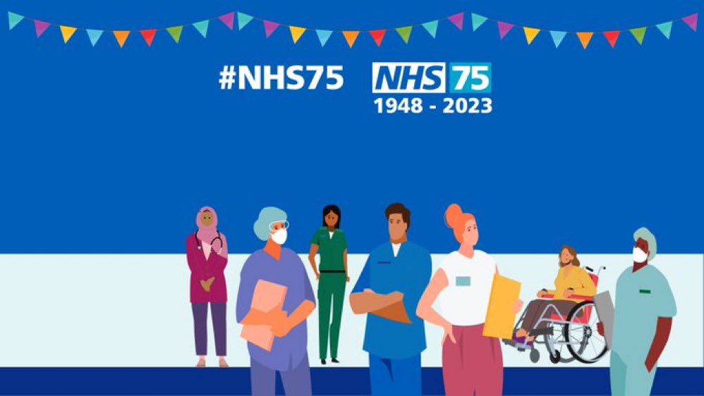 EastClp's tweet photo. Happy 75th Birthday to the NHS with thanks to those who founded it, supported it and worked for it for over three quarters of a century. Awesome. #NHS75 https://t.co/q9WWtREuHC
