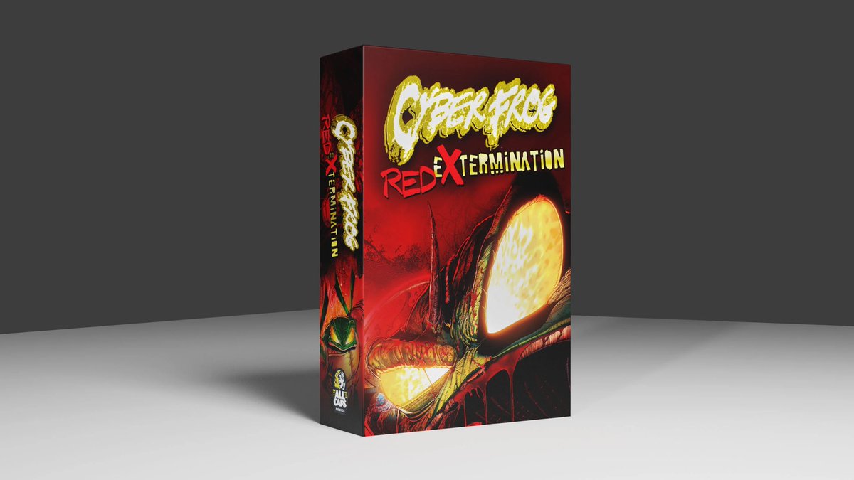 HellsSpawnWorld's tweet photo. First 24 hours are over and #CyberFrog3RedExtermination lands at $314,392 and 2174 backers. Not bad at all! 24 hour cover is gone but there’s a ton of stuff to back so get to it! #ComicsGate #IronAge #RippaVerse #indiecomics @EricDJuly @YellowFlashGuy @johnnynotbanned https://t.co/22CixMPlH7