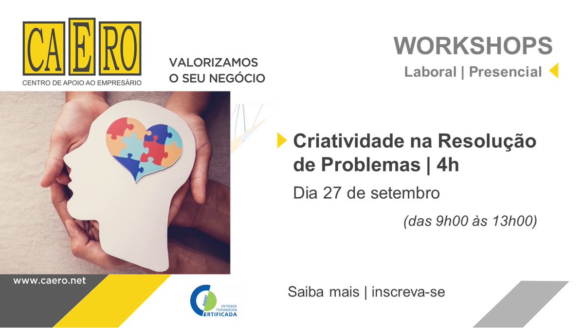 Caero_TVedras's tweet photo. Trate o problema por TU com o 𝐖𝐨𝐫𝐤𝐬𝐡𝐨𝐩 - 𝐂𝐫𝐢𝐚𝐭𝐢𝐯𝐢𝐝𝐚𝐝𝐞 𝐧𝐚 𝐑𝐞𝐬𝐨𝐥𝐮𝐜̧𝐚̃𝐨 𝐝𝐞 𝐏𝐫𝐨𝐛𝐥𝐞𝐦𝐚𝐬 
Saiba mais e Inscreva-se no link abaixo.
https://t.co/OSFUe3hPha https://t.co/zapliQWrQe