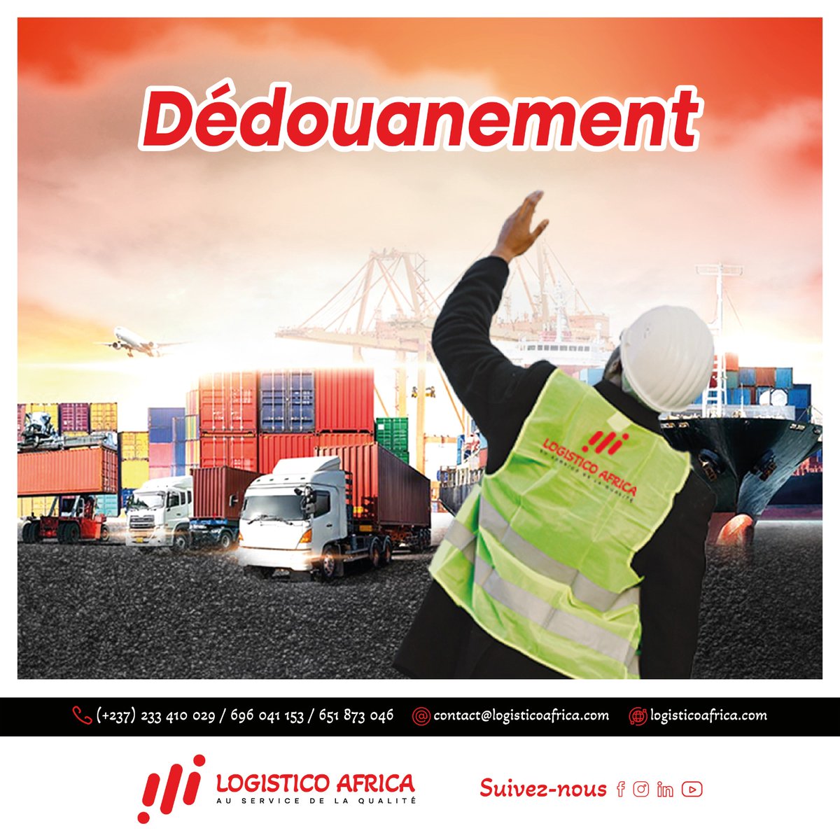 LpmConsulting_'s tweet photo. Grâce à un personnel rompu aux subtilités du métier, LOGISTICO AFRICA démystifie l’activité de dédouanement et ainsi, garantit une prestation de qualité avec des délais défiant toute concurrence.    

📩 contact@logisticoafrica.com   

#logistique 
#transit 
#logisticoafrica https://t.co/sdMTnyh8Wf