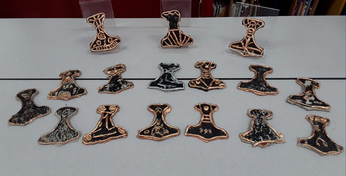 HartestSquirrel's tweet photo. Thor's Hammers are finally completed and we think they've nailed it! Well done Squirrel Class @HartestPrimary https://t.co/j3S632AvbE