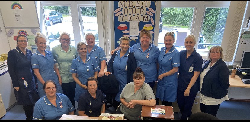 Our Burnley West team #raisingacuppa for our #nhs75 birthday 💙
