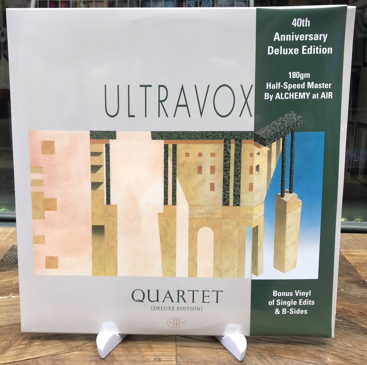 Hi folks!
Out this week we’ve Wham, Echoes From The Edge Of Heaven is in a choice of bright blue or black vinyl, the blue’s limited!
Also we’ve Quartet by Ultravox, which is the 40th anniversary issue. It’s 2LP with b sides &amp; live tracks on!

Both albums are released on Friday!