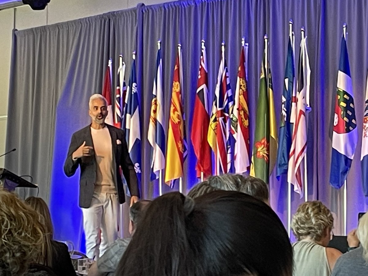 RYJBA's tweet photo. Thank you @RiazMeghji for your closing keynote #CSBA2023 Every conversation counts.  “What is most important conversation you have had?” More importantly “What is most important conversation you NEVER had????” https://t.co/nzIVb0qpoW