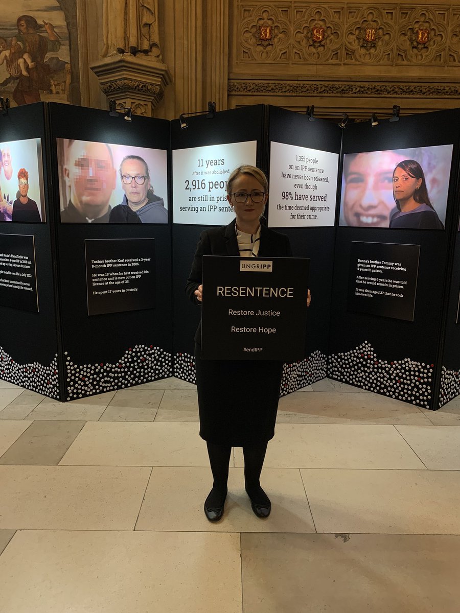 Today in Parliament I spoke to <a href="/UNGRIPP/">UNGRIPP</a> and family members who have loved ones who have suffered under the IPP sentence regime and those who have died serving it. IPP are sentences with no end date. They have been banned as a human rights violation but not retrospectively.
