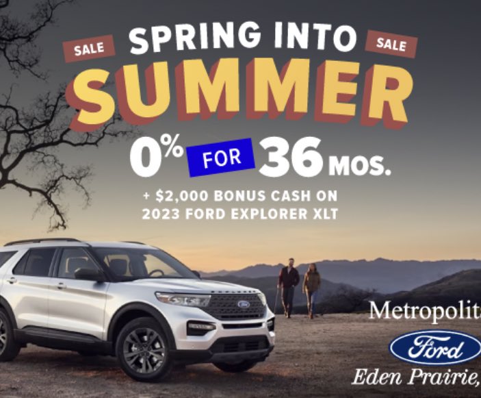 MetroFordEP's tweet photo. The 4th might be over, but the summer deals are still going strong! Check out our extensive inventory and custom order your own Bronco, Escape, Explorer or F-150 PLUS $1,000 bonus cash! #metroford #metropolitanford https://t.co/ALJADxPxUb