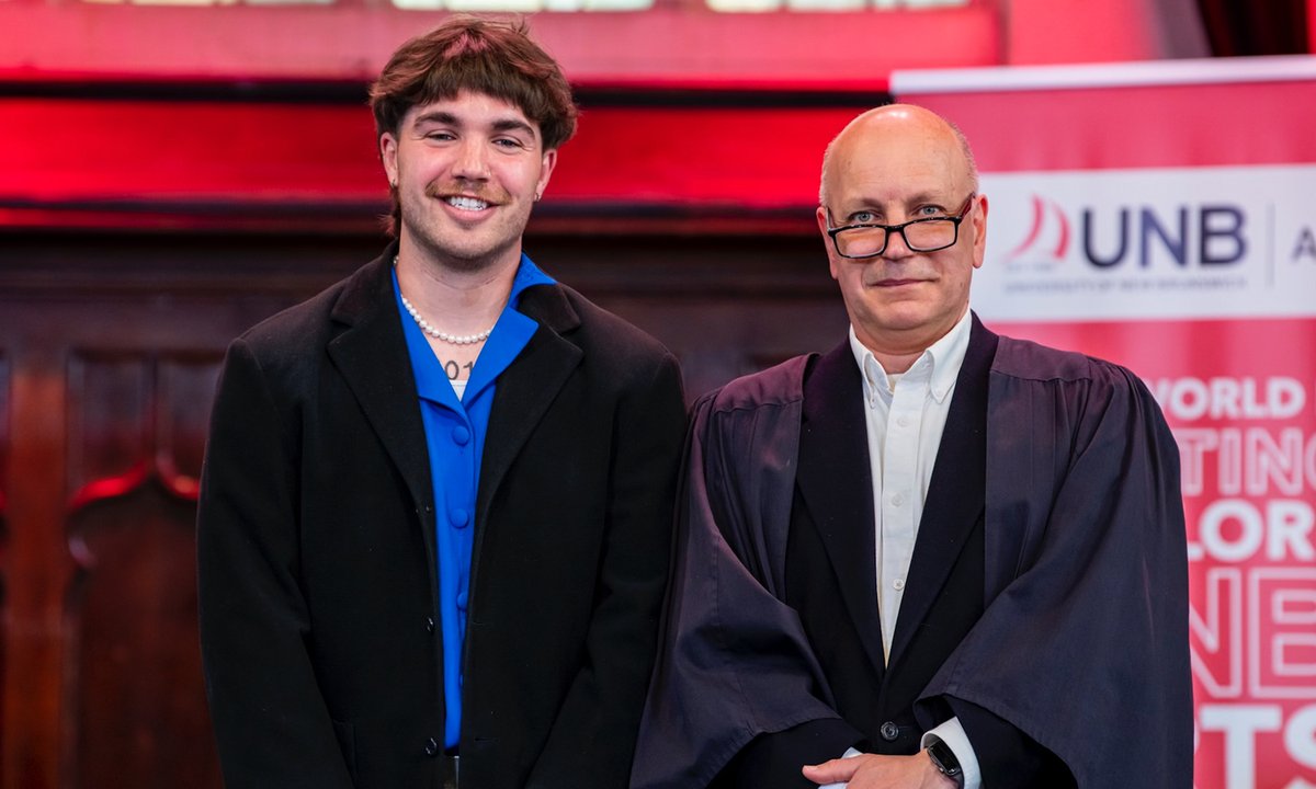 UNBAthletics's tweet photo. MSOC: Congratulations to @UNBMSoccer graduate Louis-Charles Vaillancourt.
He was recently awarded the prestigious Richard B. Hatfield Prize in Political Science, which goes to the graduating student with the highest avg. in courses required in Major or Honours programs.
#goredsgo https://t.co/YAcDdcvcFe
