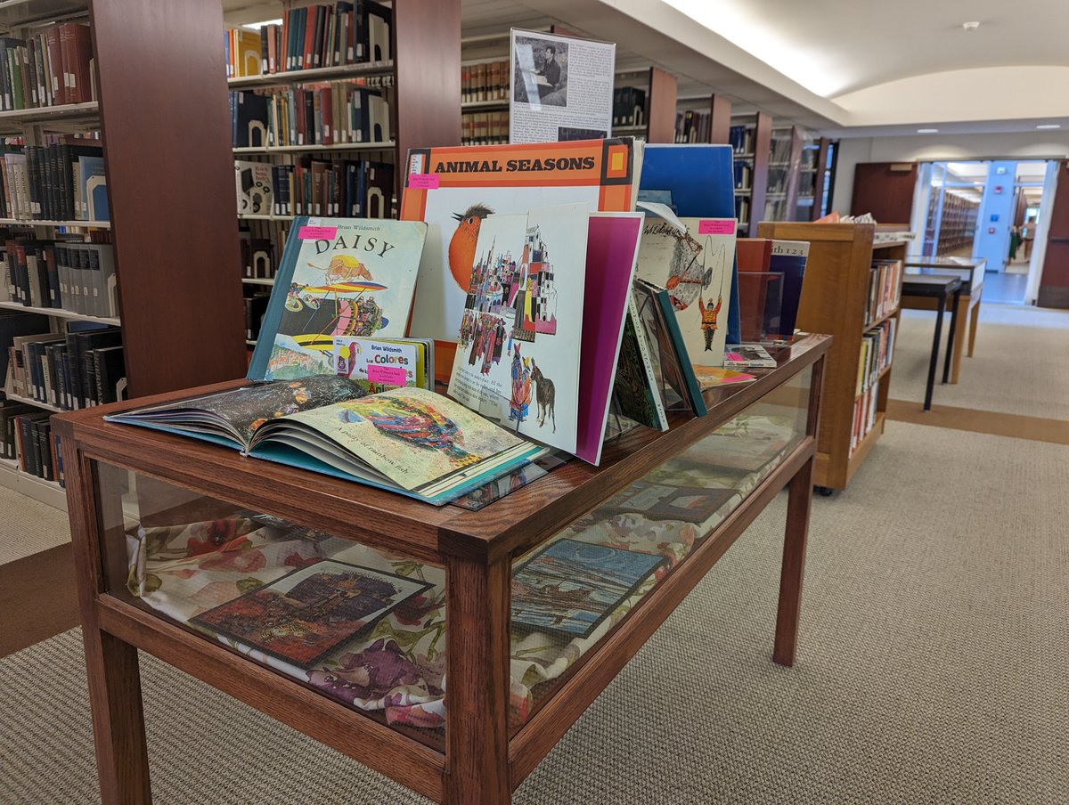 Check out our new book display featuring the works of children's author/illustrator Brian Wildsmith. These colorful, visually stunning publications are suitable for children and adults alike. #EIU @EIU_CollegeOfEd @EIUCHHS @gradschooleiu