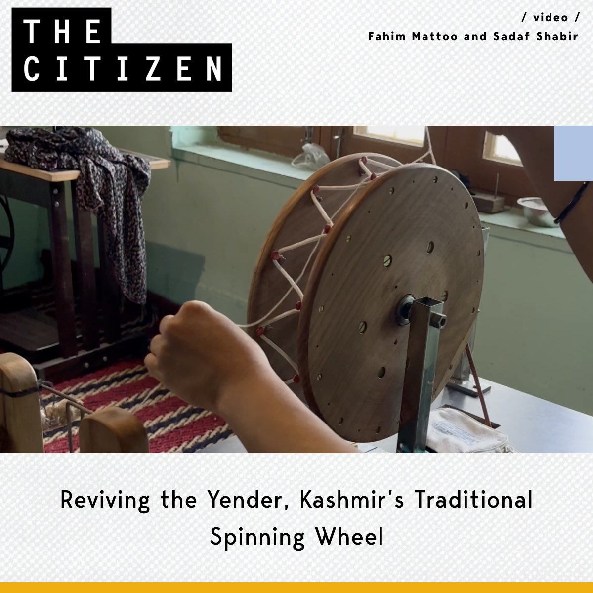 The effort to revive the traditional spinning wheel, known as Yender, in Kashmir also empowers women and preserves cultural heritage. <a href="/FMtweets_/">Fahim Mattoo</a> and <a href="/sadafreports/">Sadaf Shabir</a> 

Watch full video: bit.ly/43drN3q 

#thecitizen #news #latestnews #breakingnews #kashmir #heritage #culture