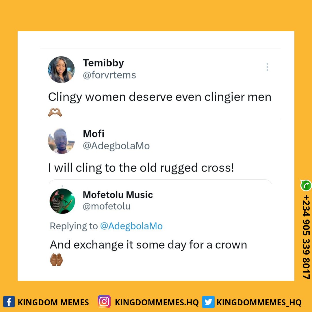 KingdomMemes_hq's tweet photo. In this Kingdom we only cling to things of God not women or men🙄🚶🏽.. Who is with me?

#KingdomMemes #UncleKM https://t.co/mCa72apss5