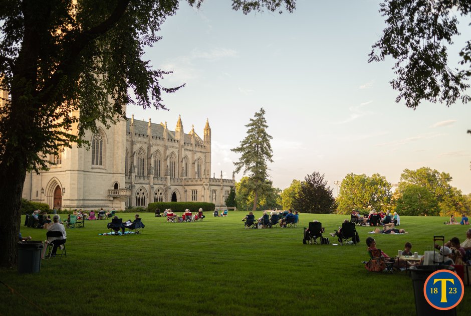 All are welcome on campus next Wednesday, 7/12 for the Bicentennial Carillon Concert + Picnic! 🔔

RSVP by end of day today, 7/5, to reserve your free picnic meal: bit.ly/3OqyicO

#TogetherWeTrin 💙💛 #Trin200