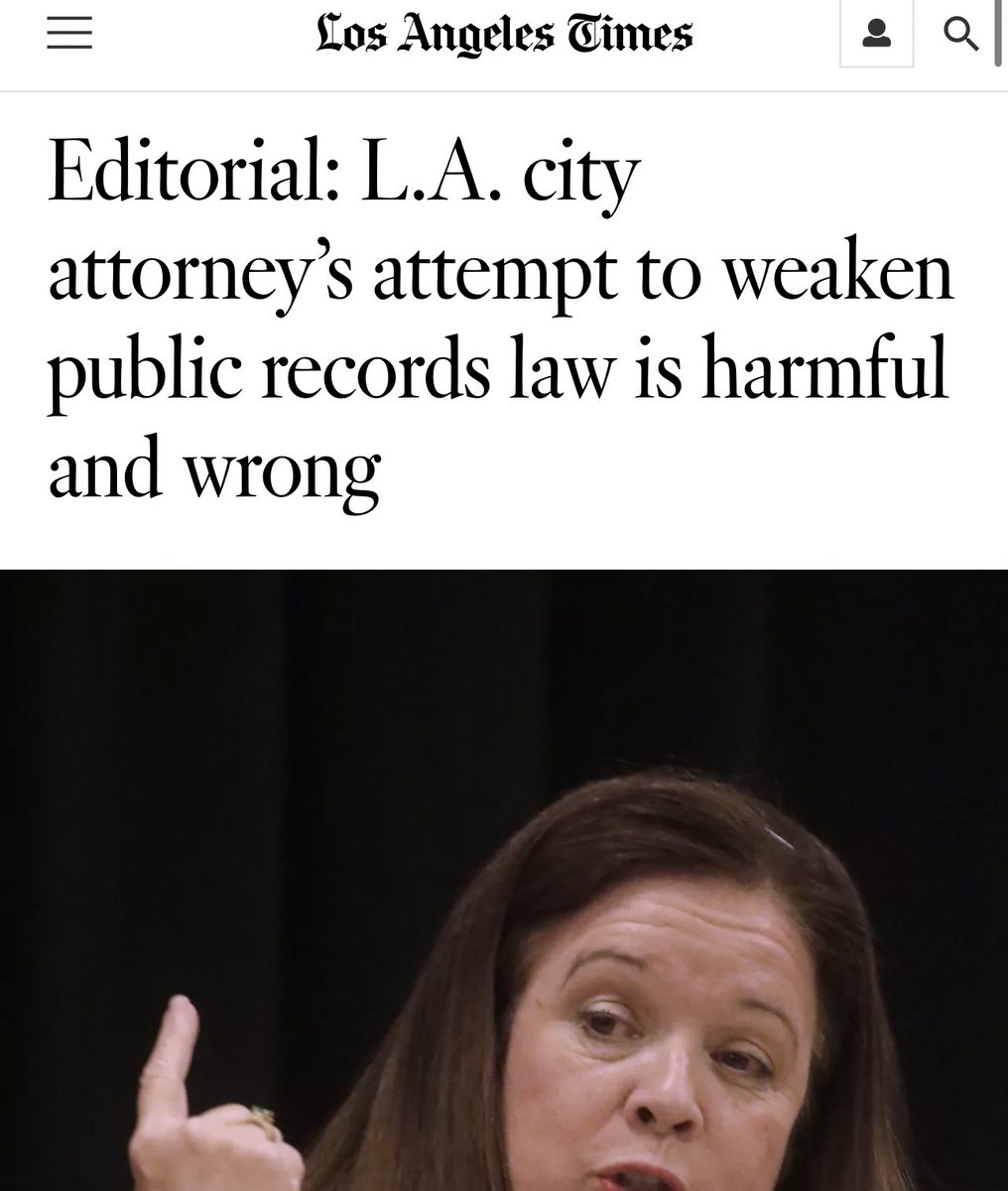 PplsCityCouncil's tweet photo. “This is not a promising start for the new city attorney.” - The LA Times editorial board with a scathing review of city attorney Hydee Feldstein Soto’s stint in office. 

It’s clear @CityAttorneyLA doesn’t know what she’s doing &amp; is just following orders from LAPD https://t.co/Hq2N0xb8z1