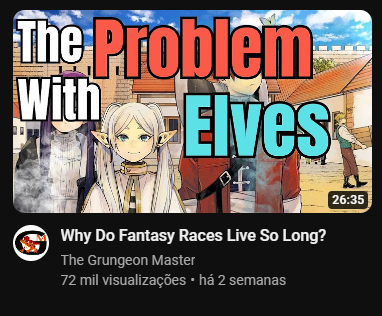 The thumbnail makes it look like i'm about to watch a dwarf give the biggest propaganda on why knife-ears should be dealt with