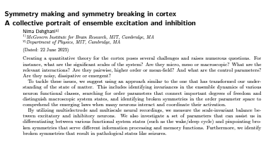 neurovium's tweet photo. Follow up on promises!  📢
"Symmetry making and symmetry breaking in cortex A collective portrait of ensemble excitation and inhibition" 
https://t.co/BuKMsVG1lD
(this is paper 1 from "symmetry breaking/spatiotemporal series" series)
see  🧵👇1/n https://t.co/uDfqXuyMP1