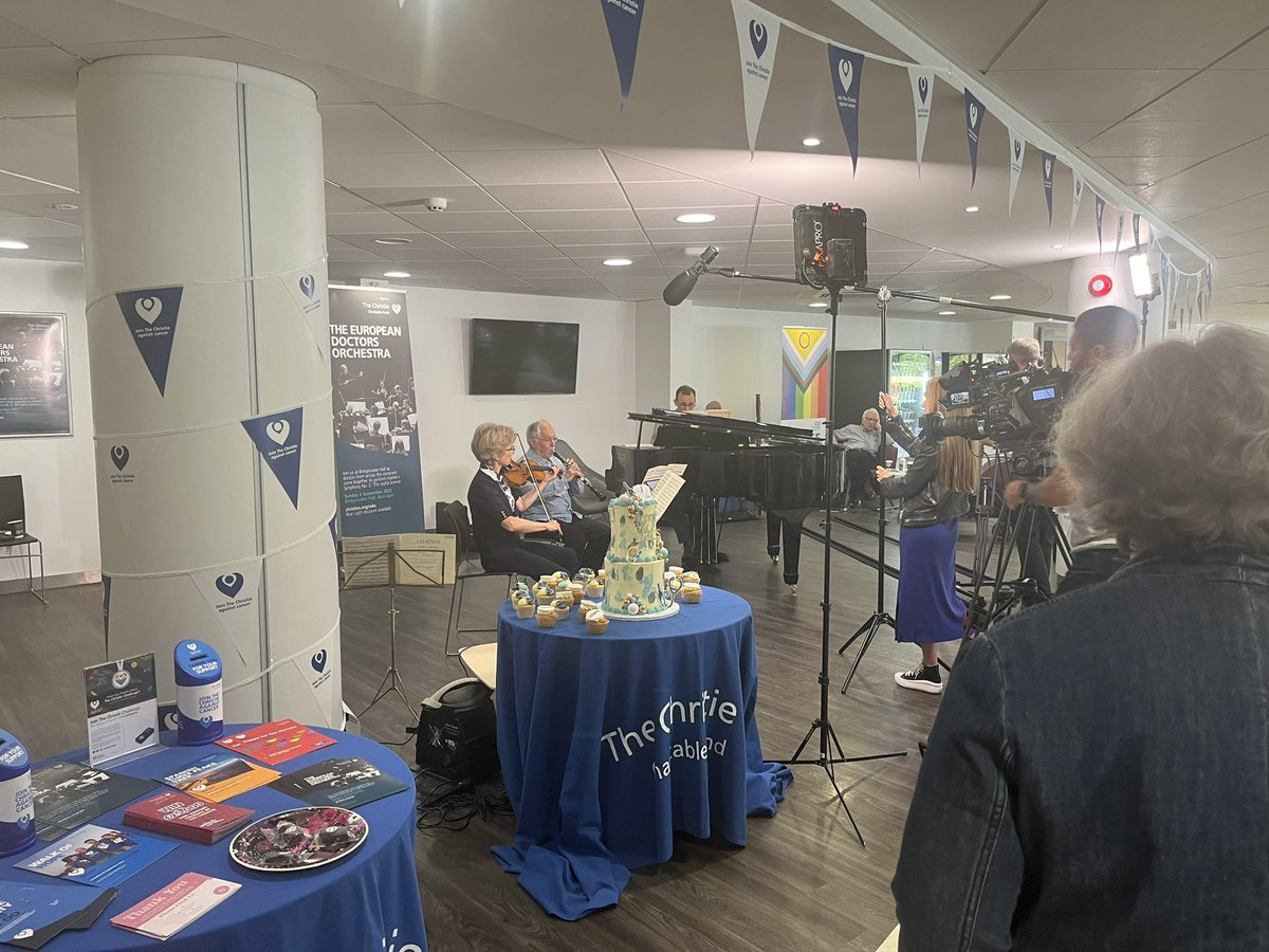 Happy Birthday <a href="/NHSEngland/">NHS England</a>! Celebrations at <a href="/TheChristieNHS/">The Christie NHS</a> today #NHS75